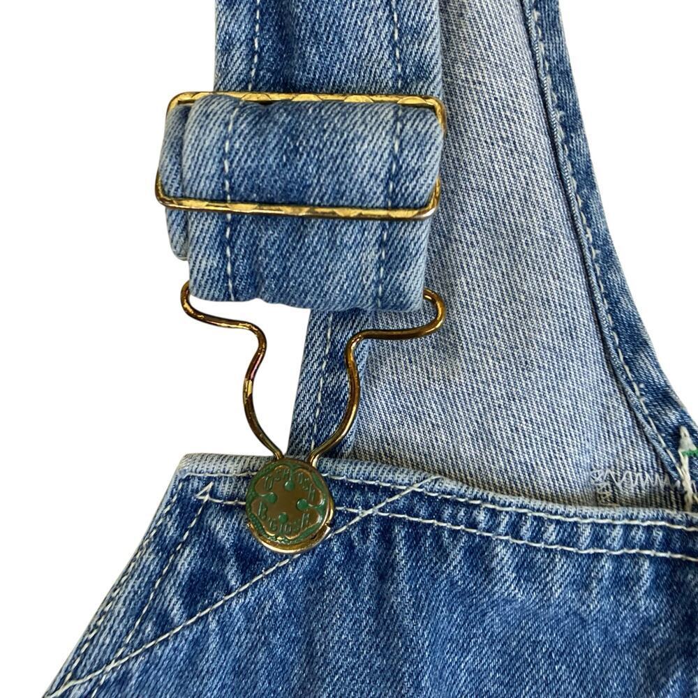 Oshkosh Mens Sz 38 Vintage Denim Carpenter Bib Overalls Vestback Med Wash - Picture 4 of 16